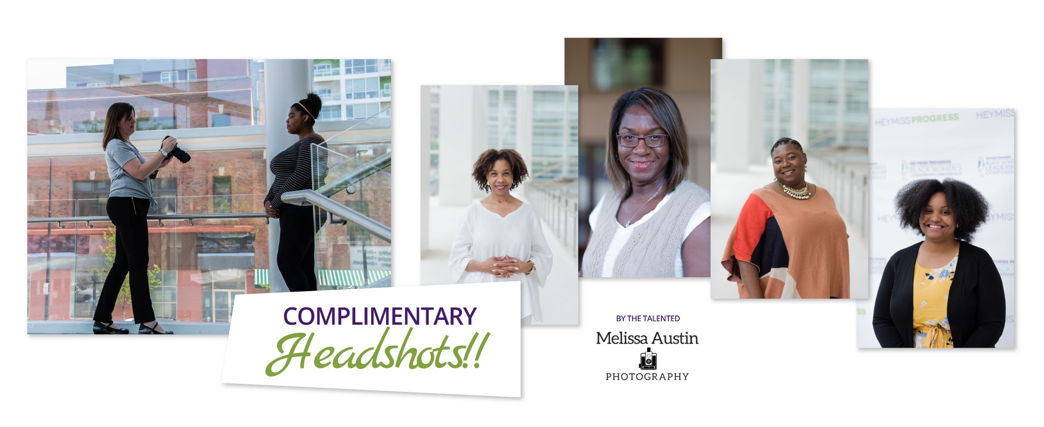 Complimentary headshots at Black Women’s Leadership Conference